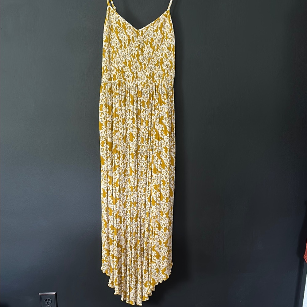 THML Yellow and White Patterned Dress